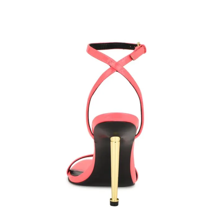 Reina Ankle Strap Sandals Pink Patent Women Nine West Sandals