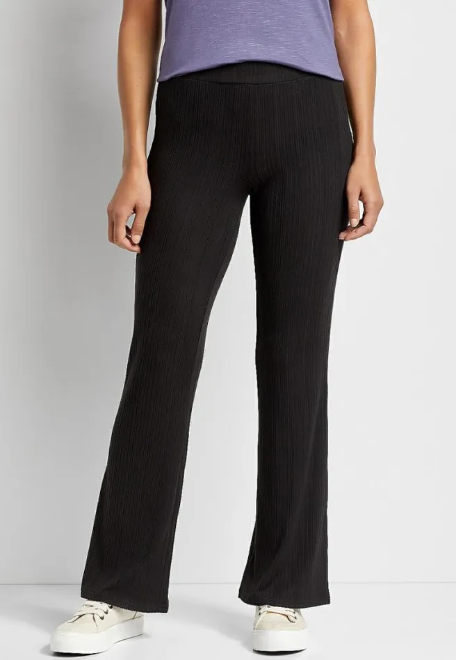 Ribbed Flare Leg Pant Women Maurices Bottoms