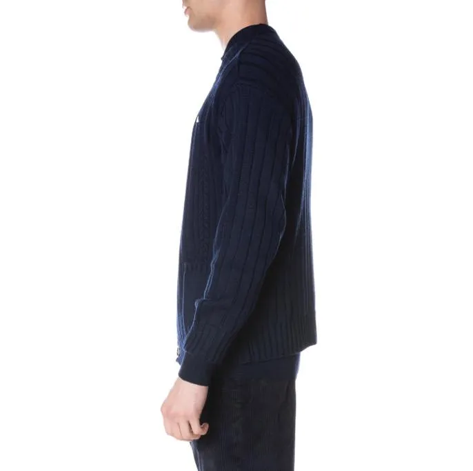 Robe Giovani Achird Cardigan 8211 Navy Navy Men Kappa Knitwear