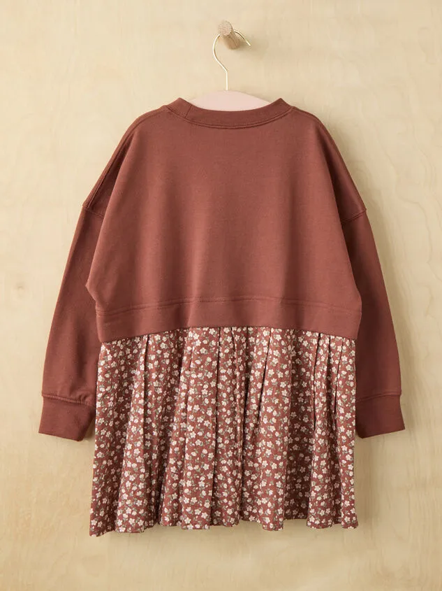 Rosette Floral Sweatshirt Dress By Rylee Cru Brick Girl Altar039d State Dresses