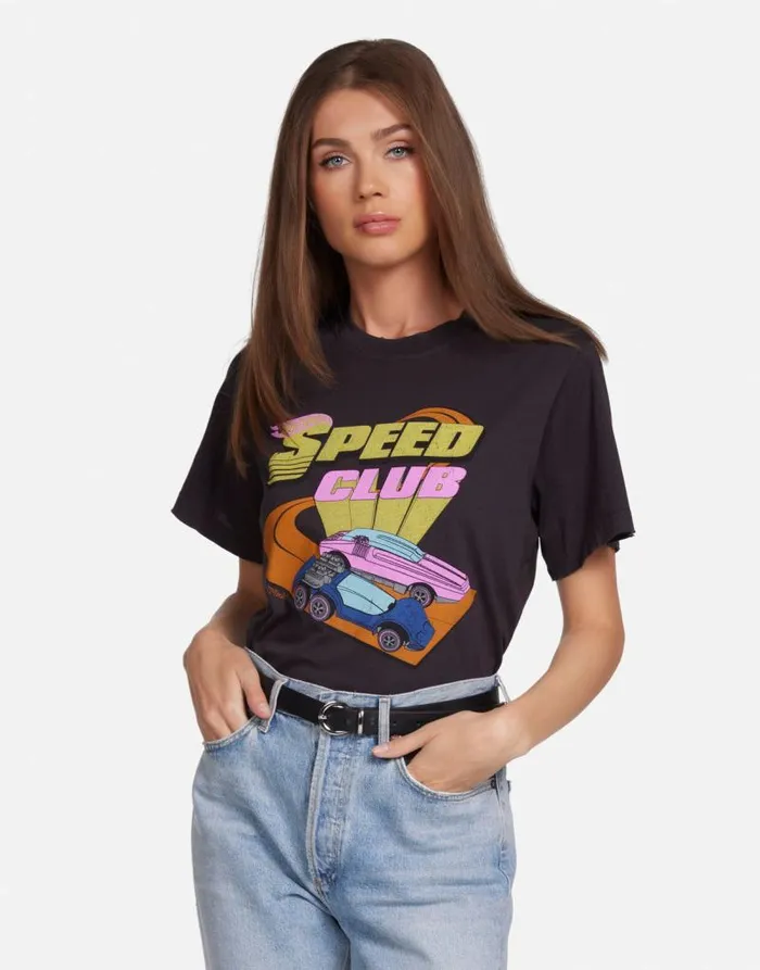 Rue Hot Wheels Speed Club Onyx Women Lauren Moshi Short Sleeve