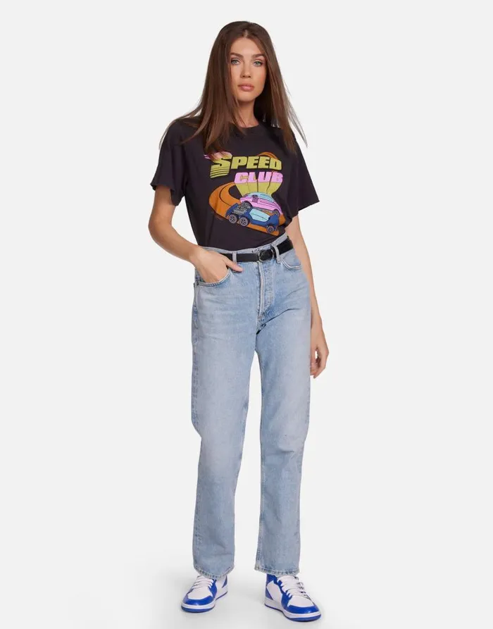 Rue Hot Wheels Speed Club Onyx Women Lauren Moshi Short Sleeve