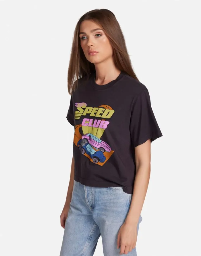 Rue Hot Wheels Speed Club Onyx Women Lauren Moshi Short Sleeve