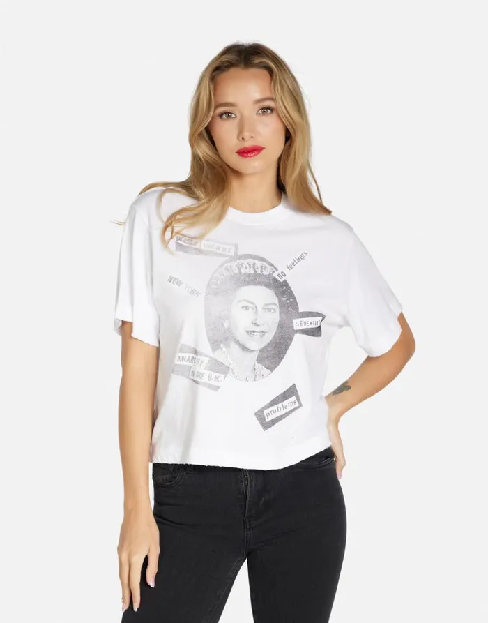 Rue Sex Pistols White Women Lauren Moshi Short Sleeve