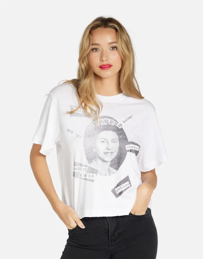 Rue Sex Pistols White Women Lauren Moshi Short Sleeve