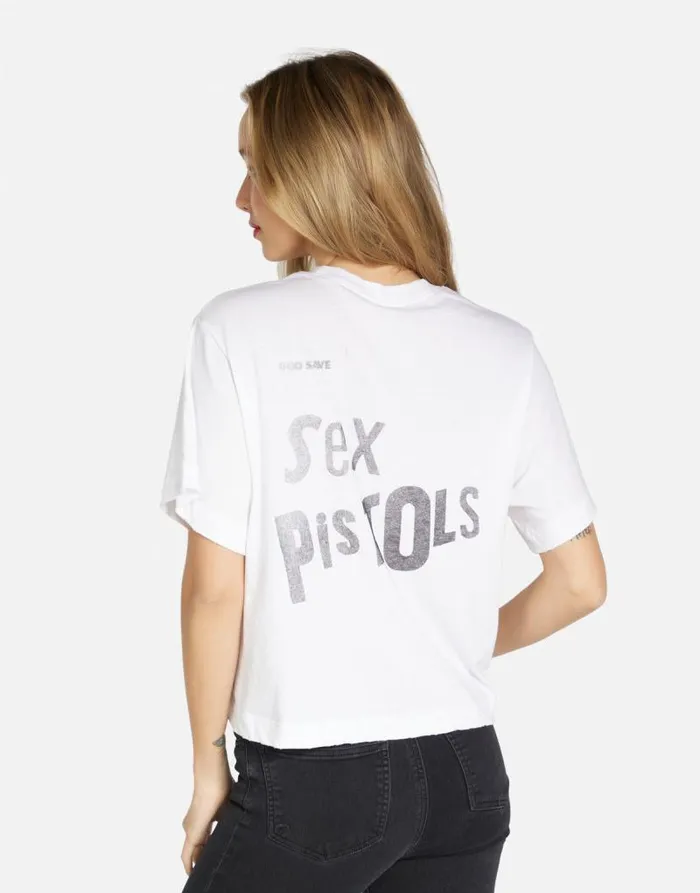 Rue Sex Pistols White Women Lauren Moshi Short Sleeve