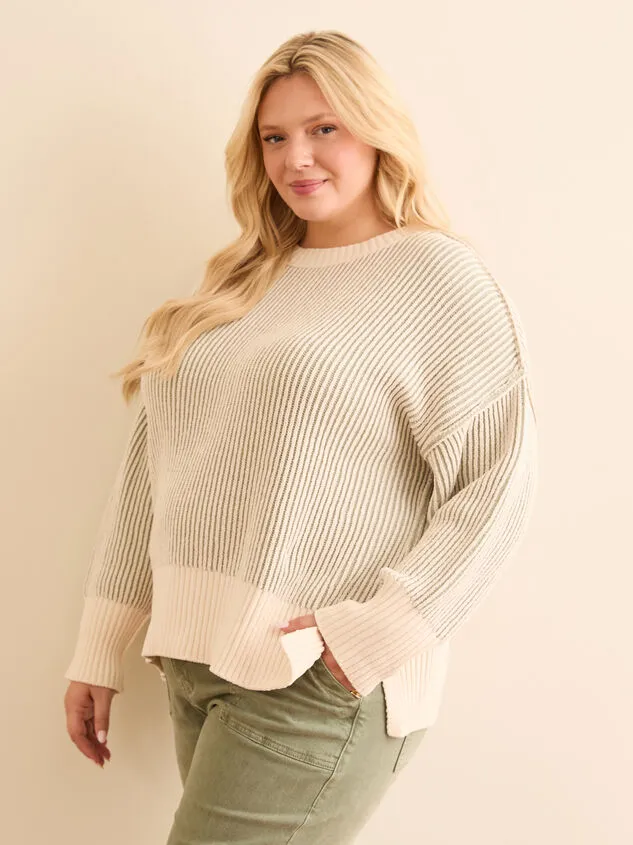 Sadie Ribbed Sweater Ivoryblue Women Altar039d State Sweaters Cardigans Sadie Ribbed Sweater Ivoryblue Women Altar039d State Sweaters Cardigans