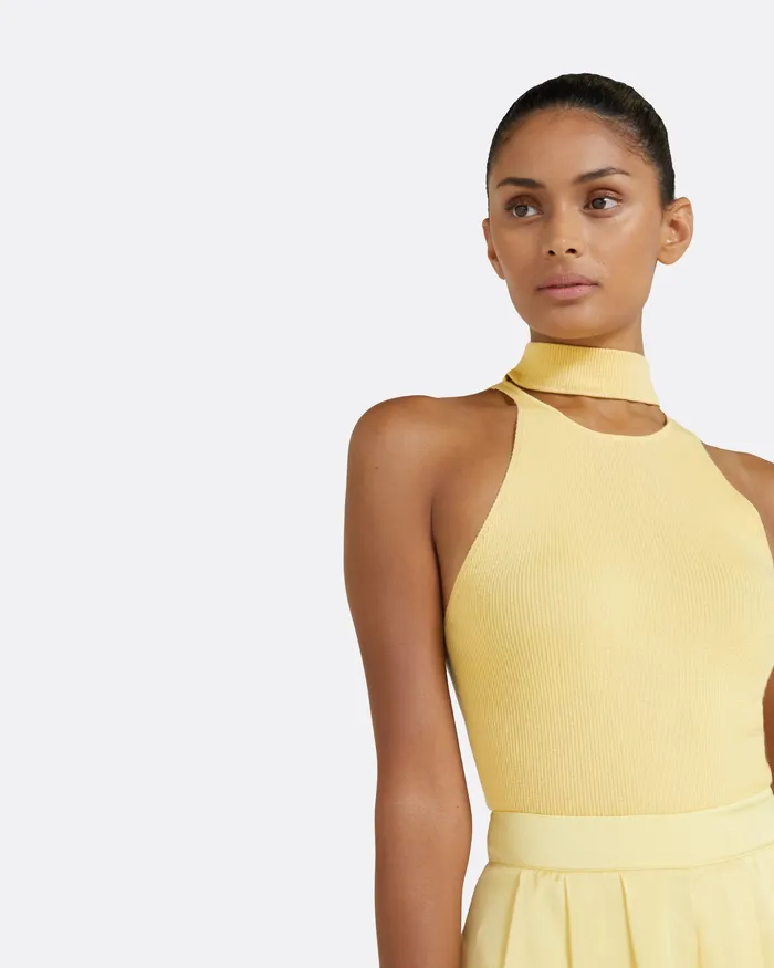 Safiyaa Chascara Pale Primrose Knit Pale Primrose Women Tops