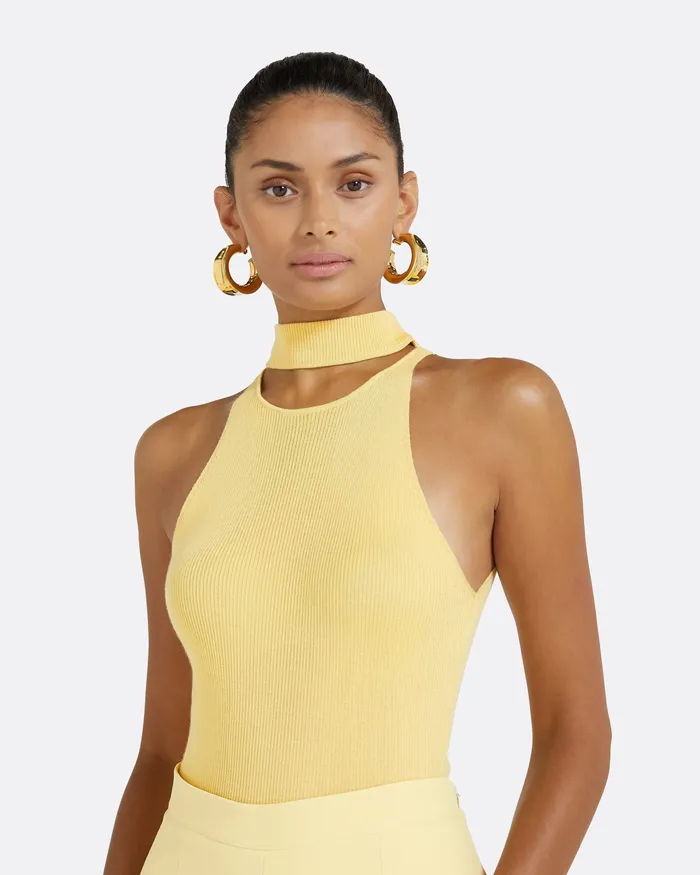 Safiyaa Chascara Pale Primrose Knit Pale Primrose Women Tops