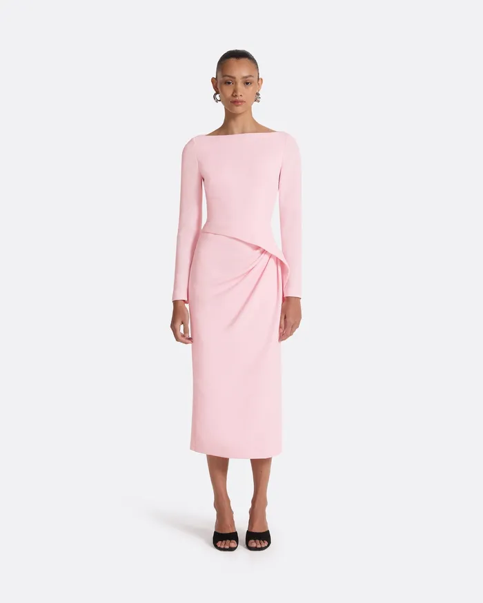 Safiyaa Dresses Women Craina Peony Blush Midi Dress Peony Blush