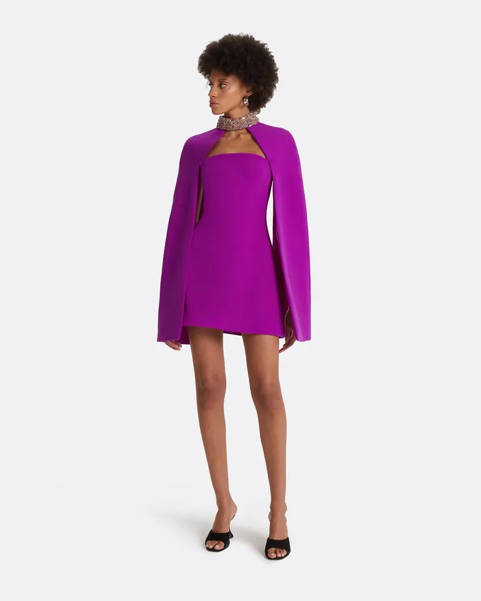 Safiyaa Icons Women Harlow Magenta Short Dress Magenta