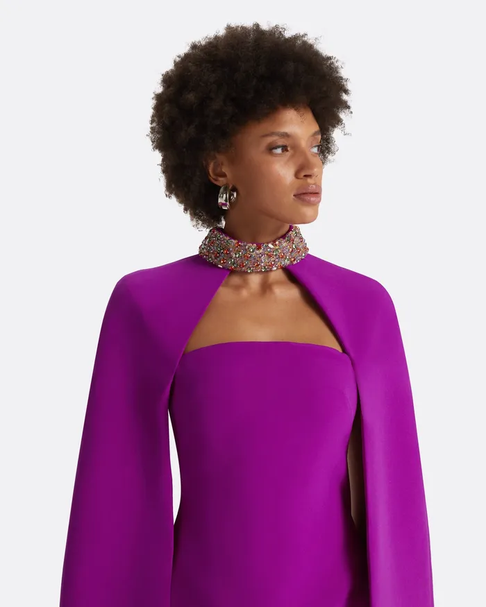 Safiyaa Icons Women Harlow Magenta Short Dress Magenta