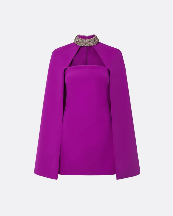 Safiyaa Icons Women Harlow Magenta Short Dress Magenta