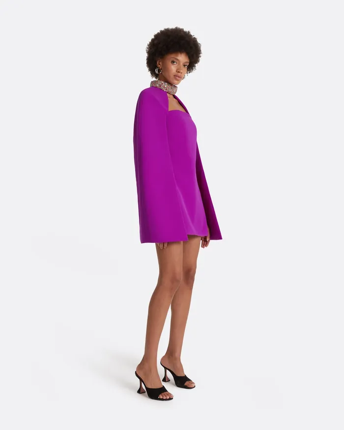 Safiyaa Icons Women Harlow Magenta Short Dress Magenta