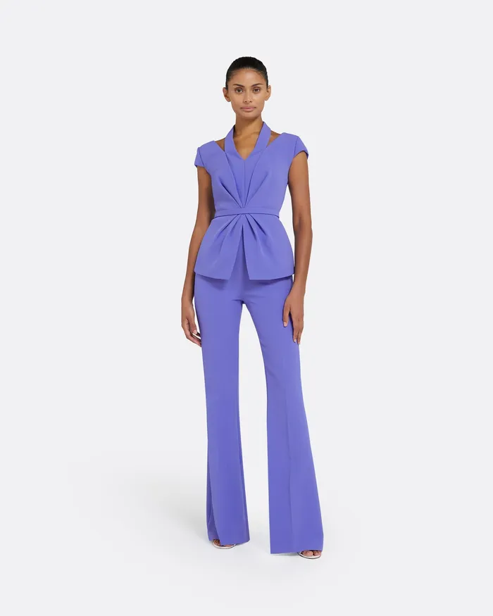 Safiyaa Trousers Women Halluana Anemone Blue Trousers Anemone Blue
