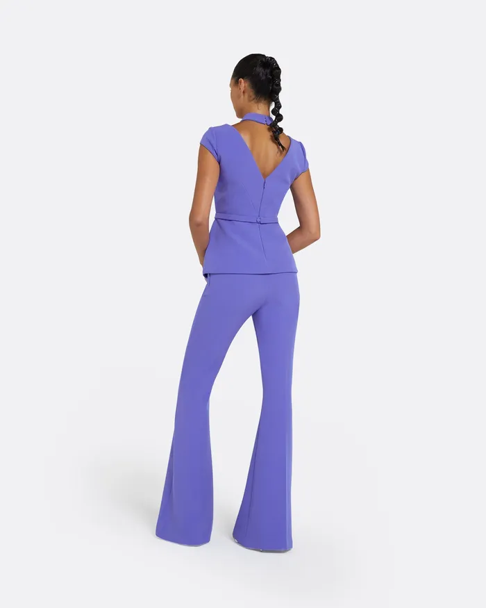 Safiyaa Trousers Women Halluana Anemone Blue Trousers Anemone Blue