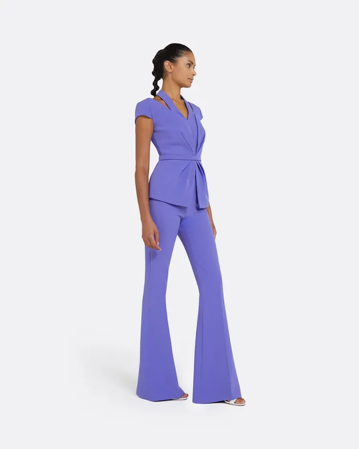 Safiyaa Trousers Women Halluana Anemone Blue Trousers Anemone Blue