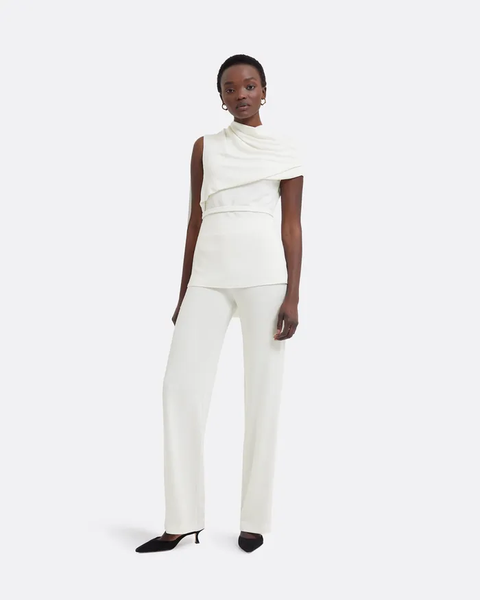 Safiyaa Trousers Women Lea Ivory Trousers Ivory