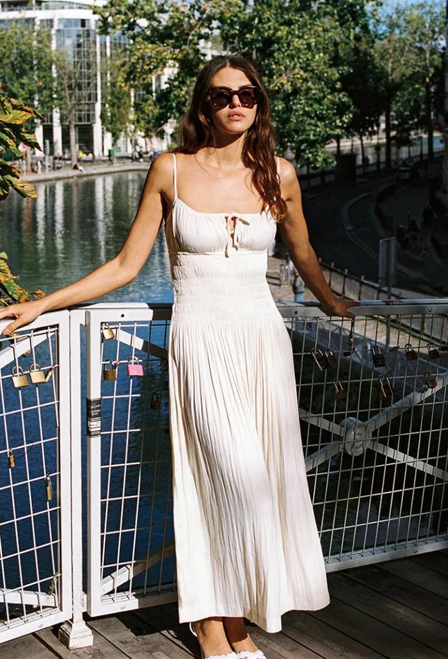 Sale Barbara Dress Ivory Women Ciao Lucia White Dresses