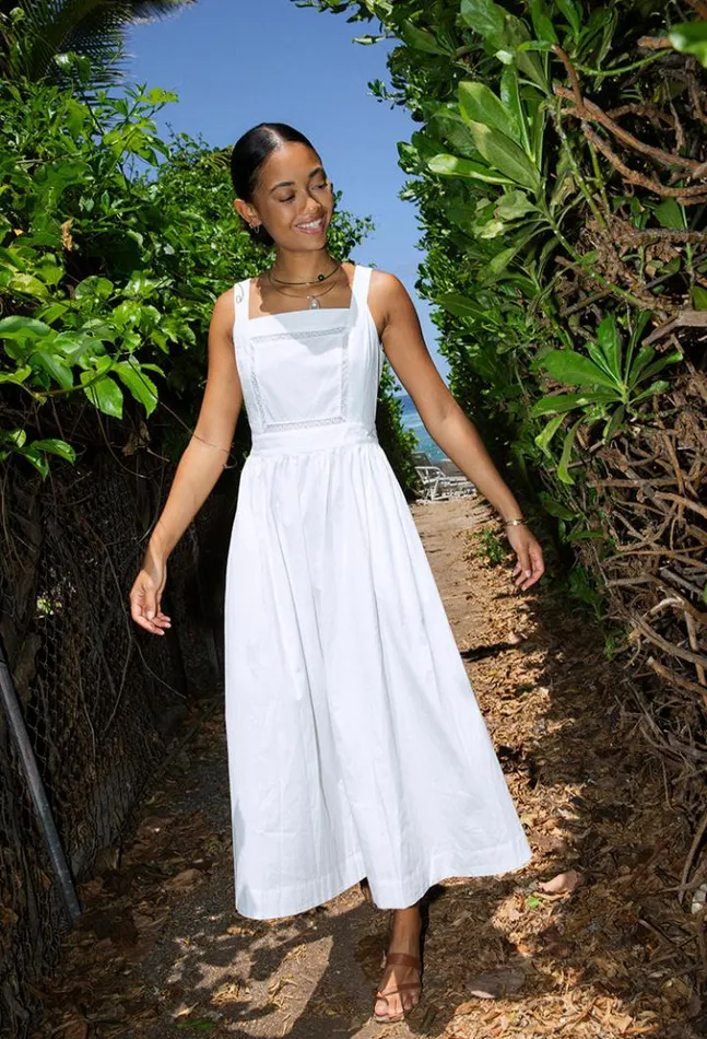 Sale Freja Dress White Women Ciao Lucia Long Dresses