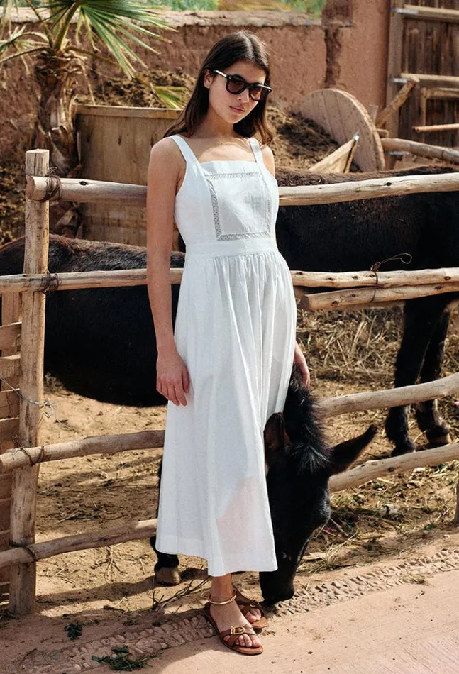 Sale Freja Dress White Women Ciao Lucia Long Dresses