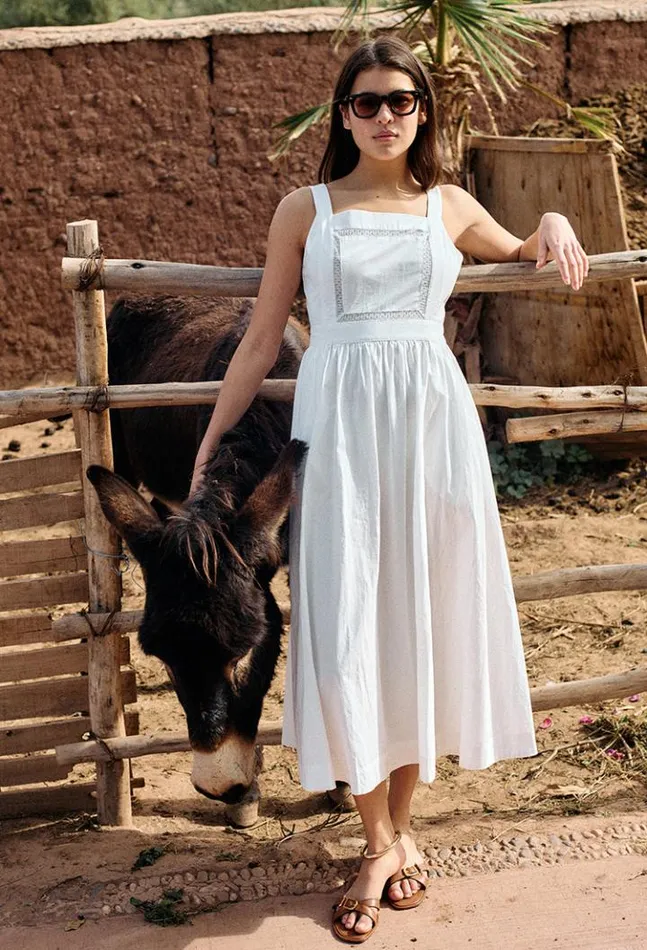 Sale Freja Dress White Women Ciao Lucia Long Dresses