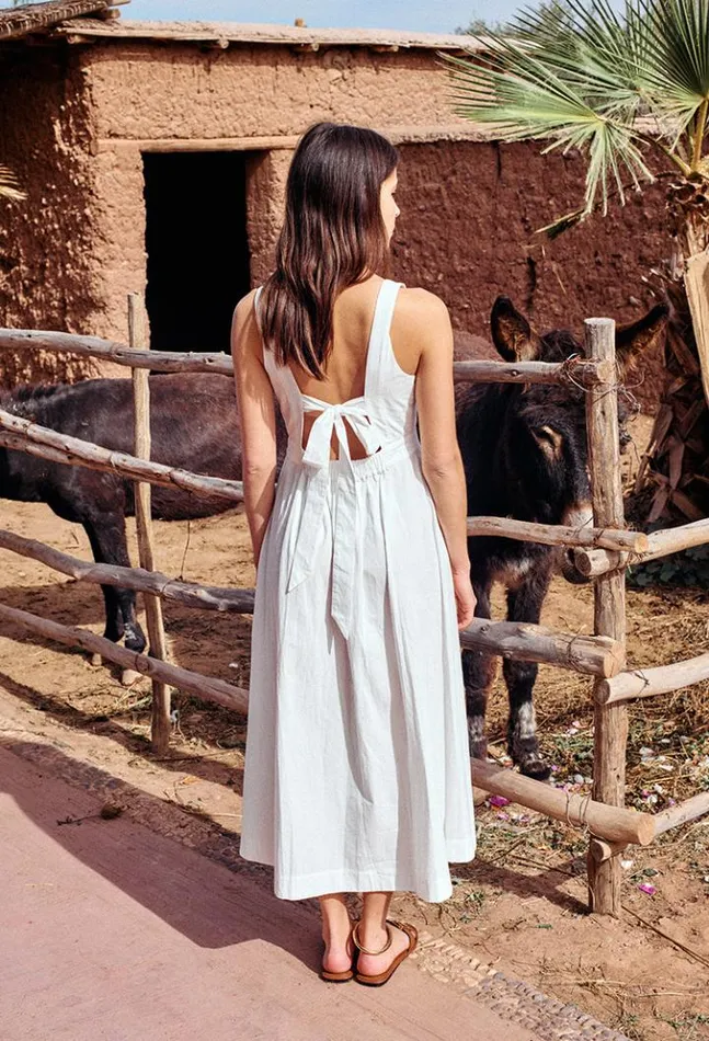 Sale Freja Dress White Women Ciao Lucia Long Dresses