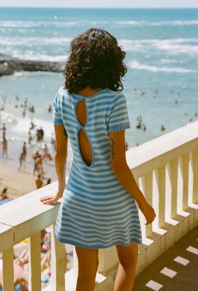 Sale Short Sleeve Floriana Acqua Women Ciao Lucia Knit Dresses