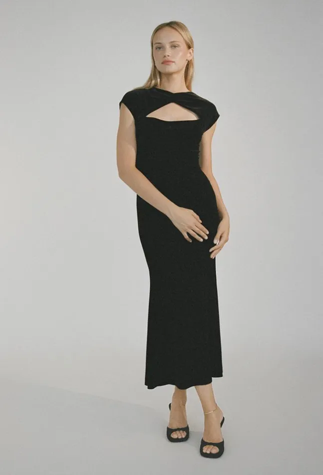 Sale Violeta Dress Black Velvet Women Ciao Lucia Long Dresses
