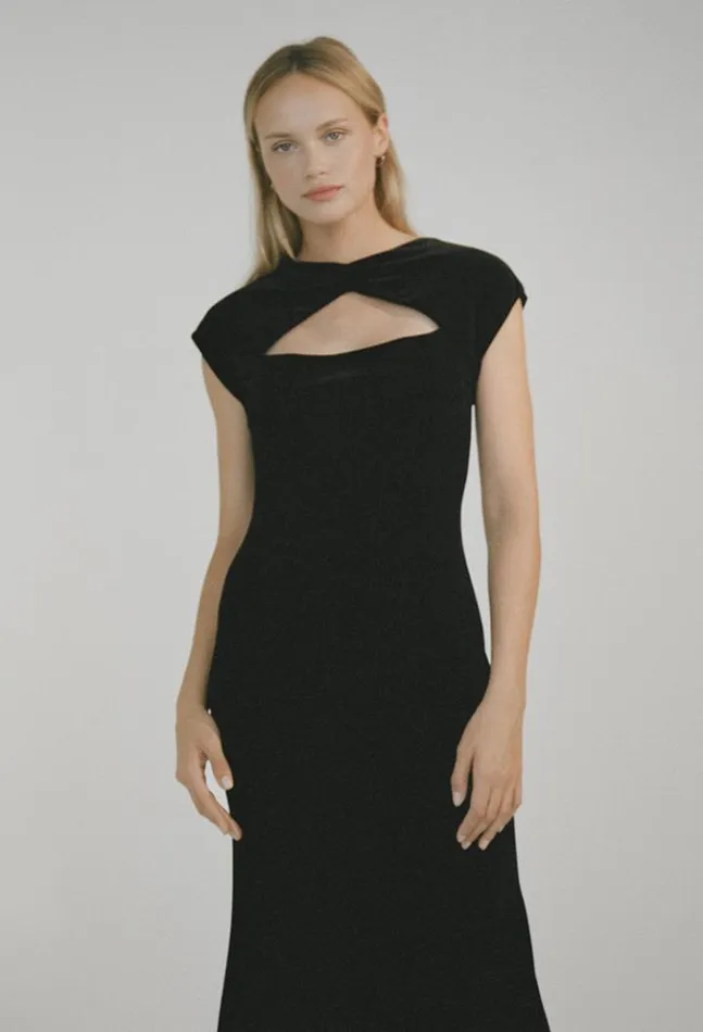 Sale Violeta Dress Black Velvet Women Ciao Lucia Long Dresses