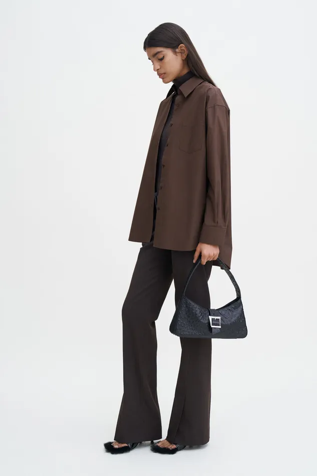 Sammy Shirt Dark Chocolate Women Shirts and Blouses filippak