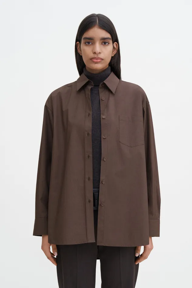 Sammy Shirt Dark Chocolate Women Shirts and Blouses filippak