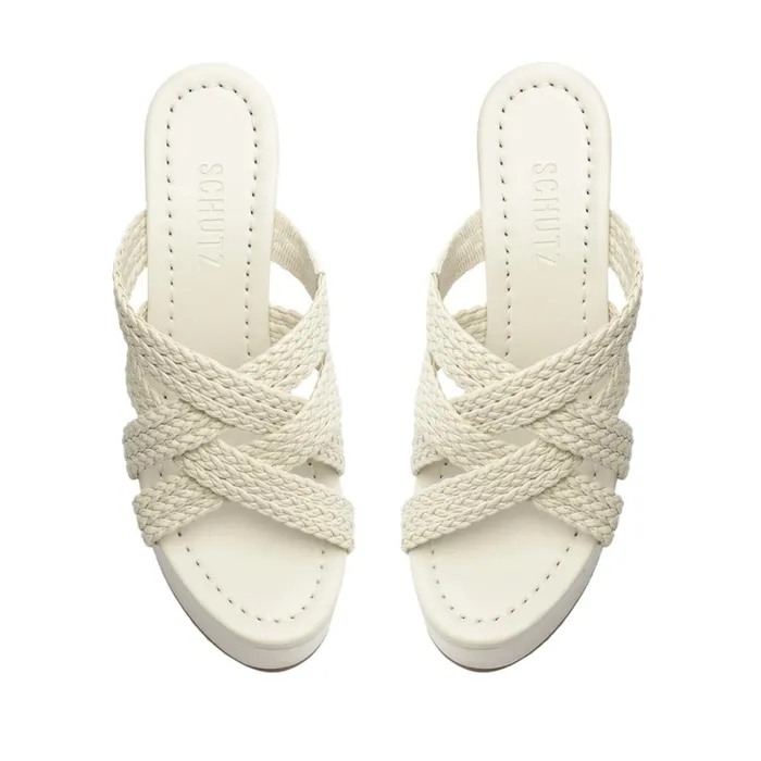 Sandals Aneka Atanado Leather Sandal Pearl Schutz Shoes Platforms Sandals Aneka Atanado Leather Sandal Pearl Schutz Shoes Platforms