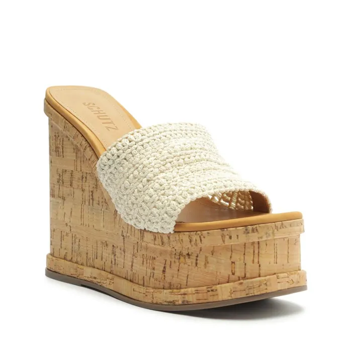 Sandals Dalle Casual Tira Leather Sandal Cru Ivory Schutz Shoes Platforms