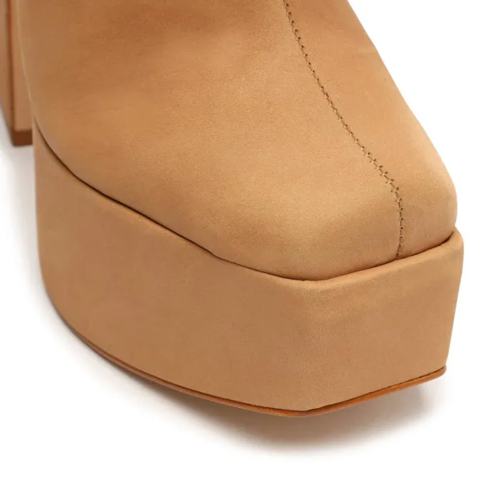 Sandals Dolores Platform Nubuck Bootie New Peach Schutz Shoes Platforms