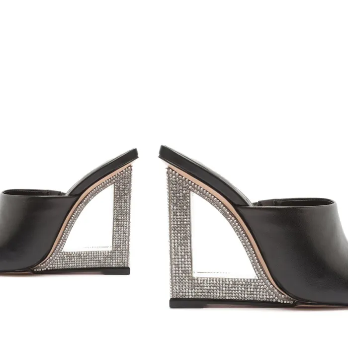 Sandals Filipa Mule Glam Black Schutz Shoes Mule