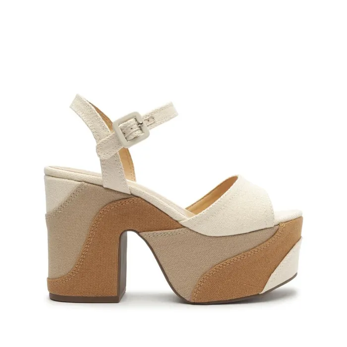 Sandals Isabelle Platform Nappa Leather Sandal White Schutz Shoes Platforms