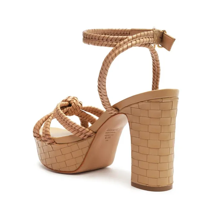 Sandals Kareena Woven Platform Light Beige Schutz Shoes Platforms