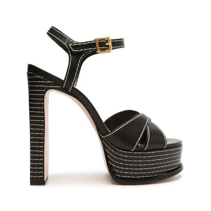 Sandals Keefa High Casual Sandal Black Schutz Shoes Platforms