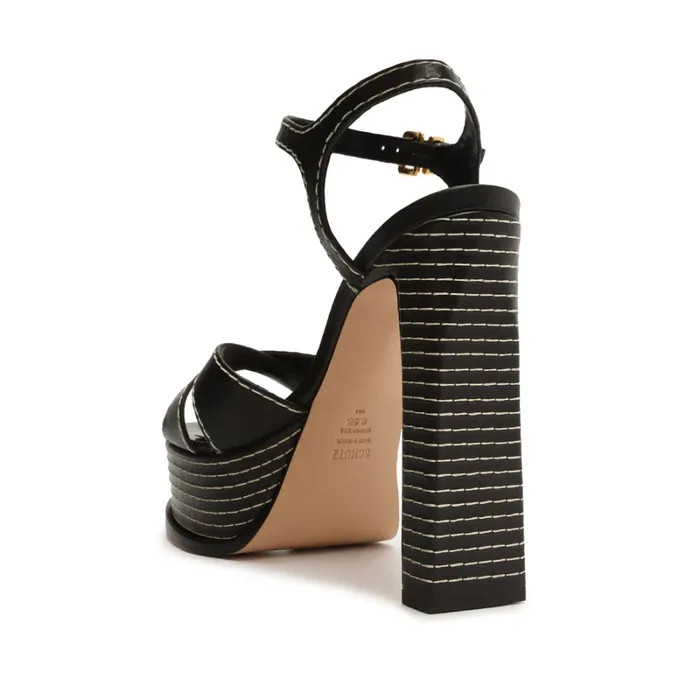 Sandals Keefa High Casual Sandal Black Schutz Shoes Platforms