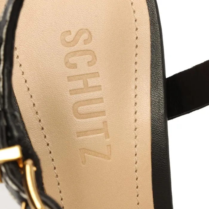 Sandals Keefa High Casual Sandal Black Schutz Shoes Platforms