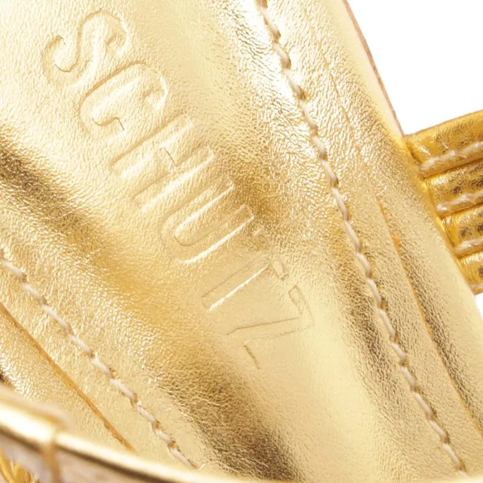 Sandals Marcela Metallic Leather Sandal Gold Schutz Shoes Platforms Sandals Marcela Metallic Leather Sandal Gold Schutz Shoes Platforms