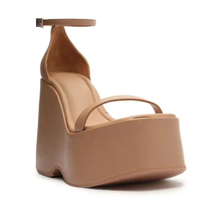 Sandals Mazda Nappa Leather Sandal New Peach Schutz Shoes Platforms