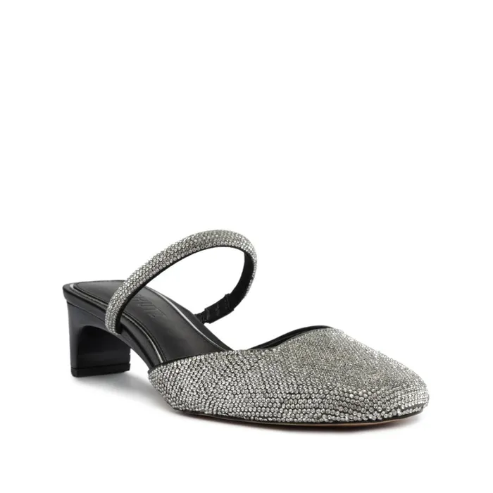 SandalsPumps Bertie Leather Pump Black Crystal Schutz Shoes Pumps