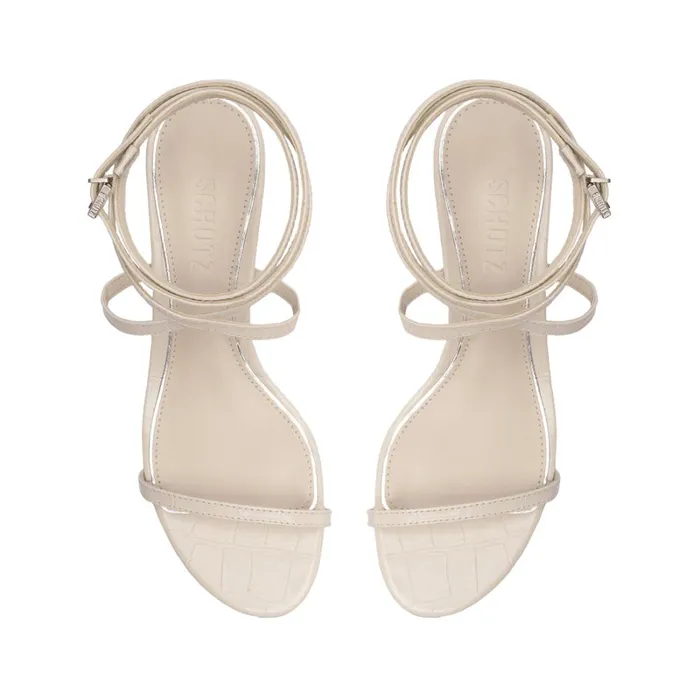 Sandals Sherry Leather Sandal Pearl Schutz Shoes Stiletto Heels