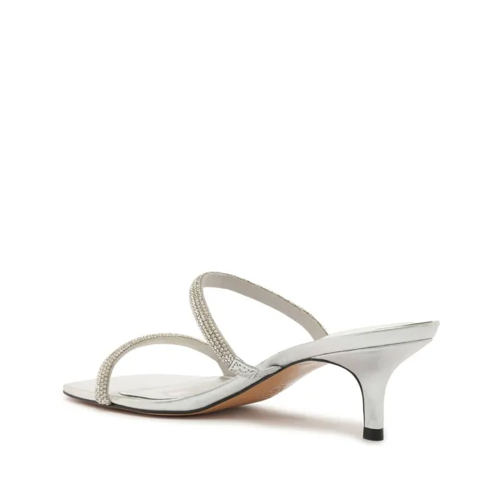 Sandals Taliah Square Leather Sandal Beige Schutz Shoes Mule