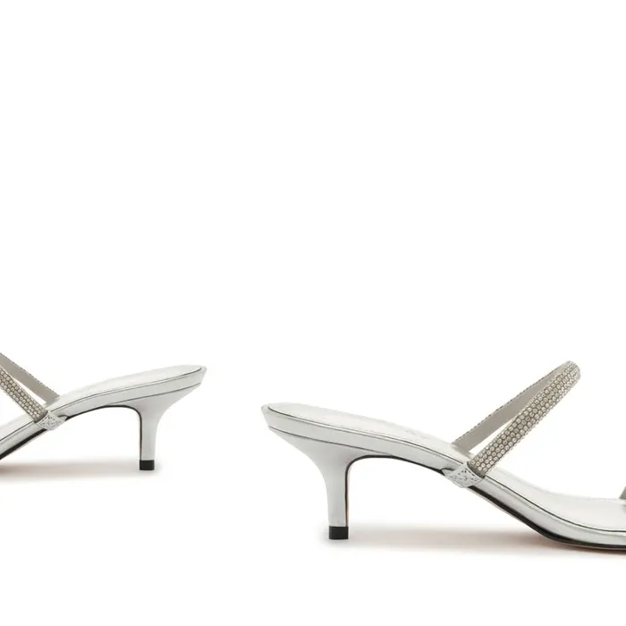 Sandals Taliah Square Leather Sandal Beige Schutz Shoes Mule