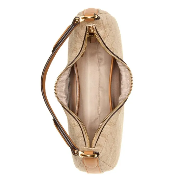 Saoirse Hobo Khaki Logocamel Women Nine West Satchels and Shoulder Bags