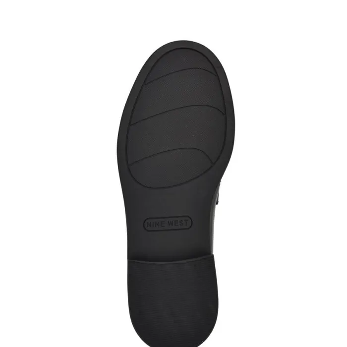 Sasah Tailored Loafer Black Women Nine West Flats