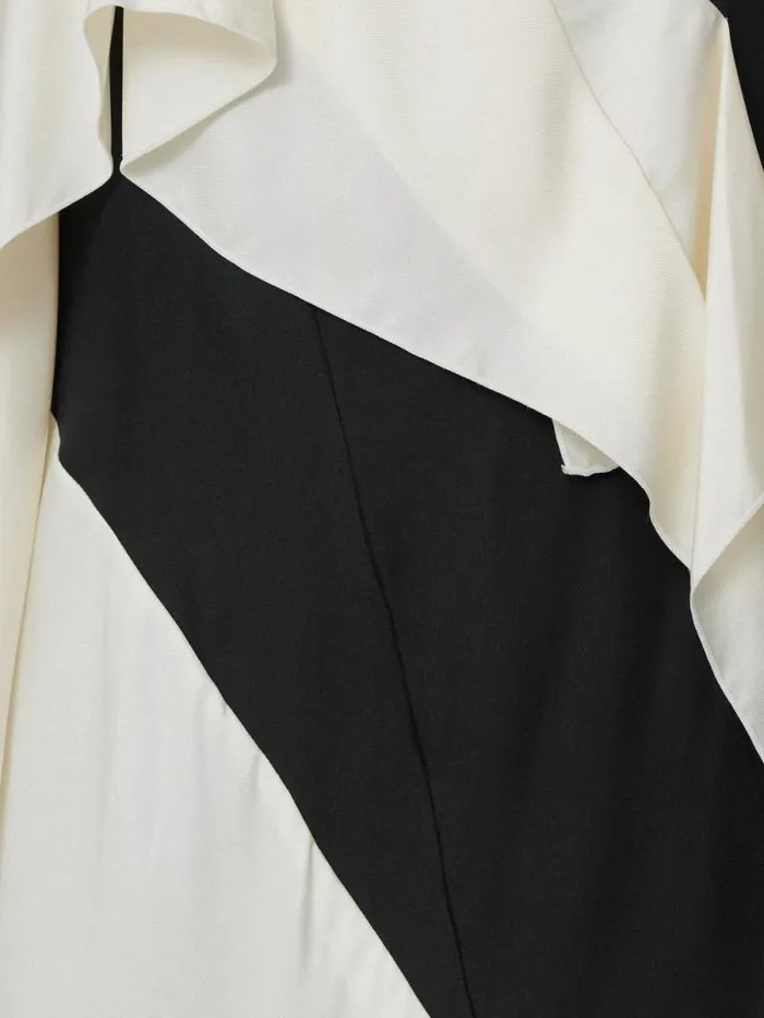 Sculptural Silk Twill Dress Monochrome Women Jigsaw Coords